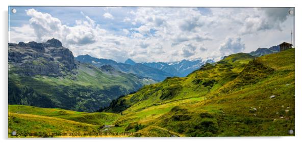 Amazing nature of Switzerland in the Swiss Alps Acrylic by Erik Lattwein