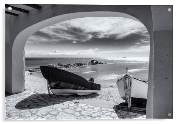 Window to the Sea - CR2103-4850-BW Acrylic by Jordi Carrio