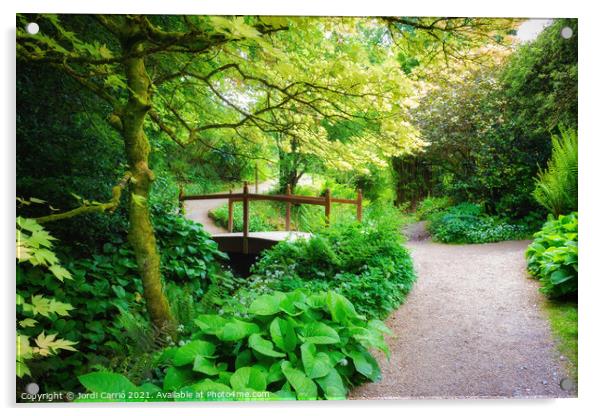 Powerscourt Gardens, Ireland - 9 Acrylic by Jordi Carrio