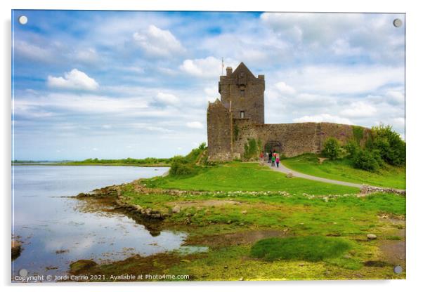 Dunguaire Castle, Co Galway, Ireland Acrylic by Jordi Carrio