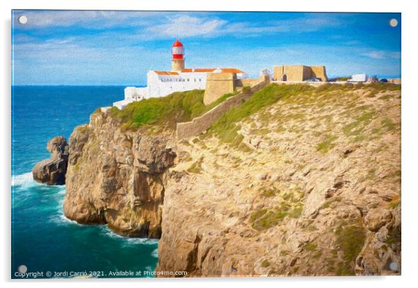 Cape St. Vicente Lighthouse - Algarve, Portugal - Picturesque Ed Acrylic by Jordi Carrio