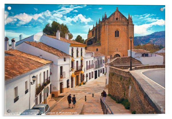 Aerial View of Historic Ronda - C1804 2933 ABS Acrylic by Jordi Carrio