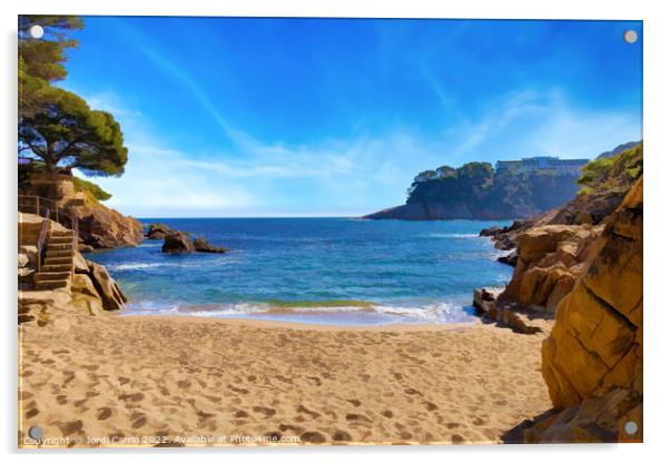 The beauty of Cala Malaret - CR2201 6749 ABS Acrylic by Jordi Carrio