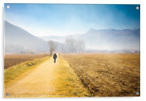 Enchanting Valley Fog Acrylic by Jordi Carrio
