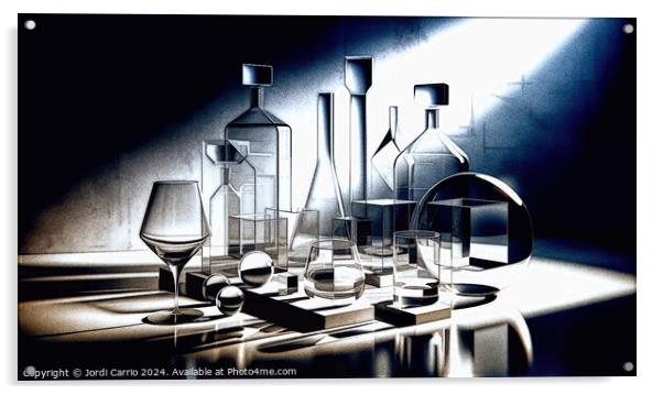 Reflejos y transparencias - GIA-2310-1085-ILU. Acrylic by Jordi Carrio