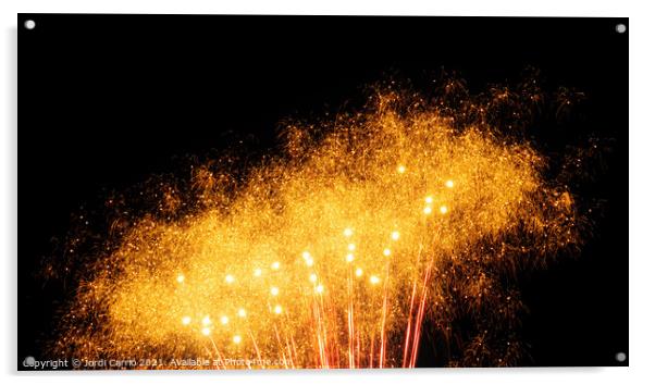 Fireworks details - 2 Acrylic by Jordi Carrio