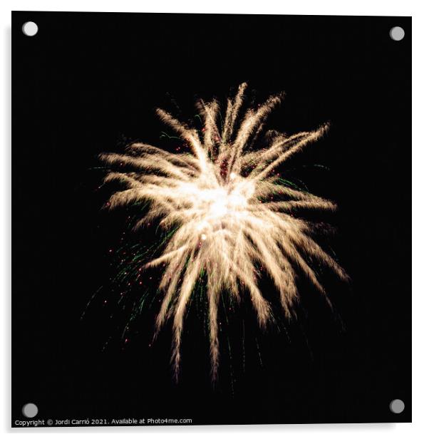 Fireworks details - 3 Acrylic by Jordi Carrio
