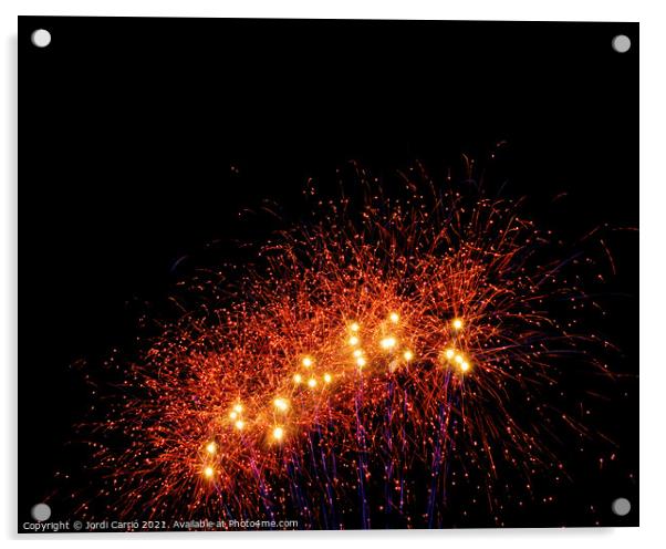 Fireworks details - 8 Acrylic by Jordi Carrio
