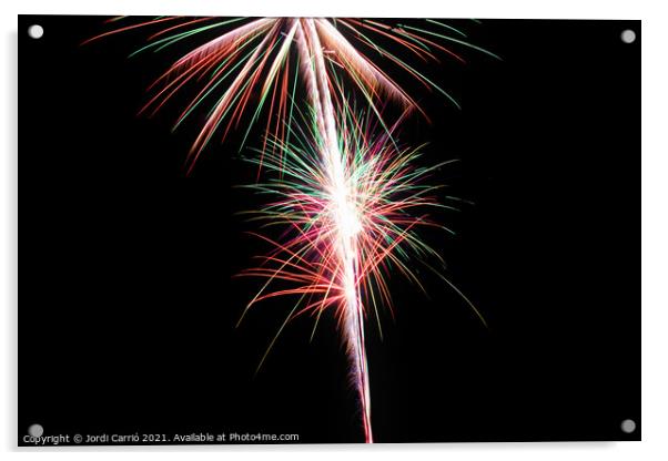 Fireworks details - 10 Acrylic by Jordi Carrio