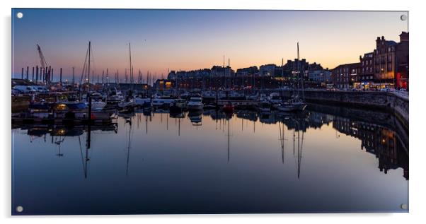 Ramsgate Harbour at sunset Acrylic by Scott Somerside