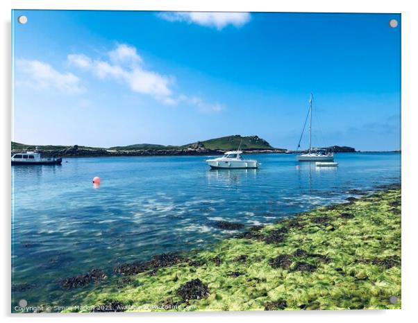 St Martins, Isles of Scilly Acrylic by Simon Marlow
