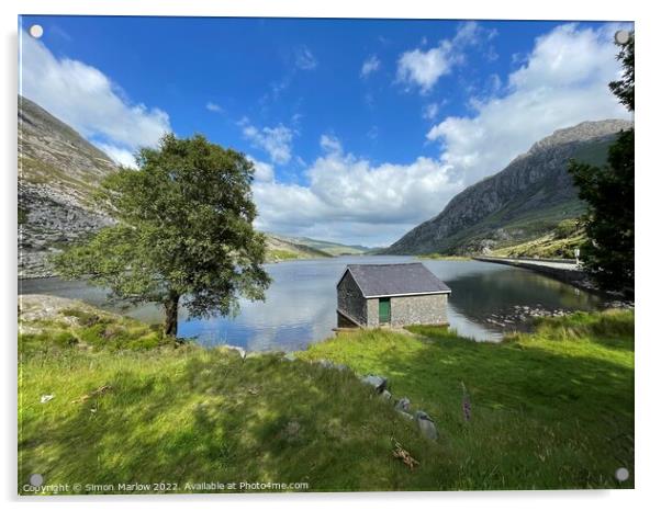 Llyn Ogwen in Snowdonia Acrylic by Simon Marlow