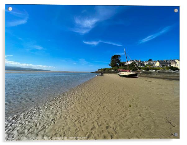 Borth Y Gest in North Wales Acrylic by Simon Marlow