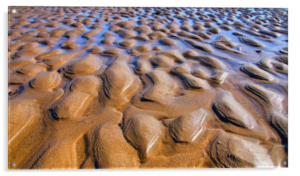 The textures of sand Acrylic by Simon Marlow