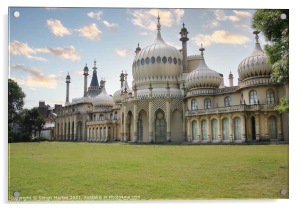 Brighton Royal Pavilion Acrylic by Simon Marlow