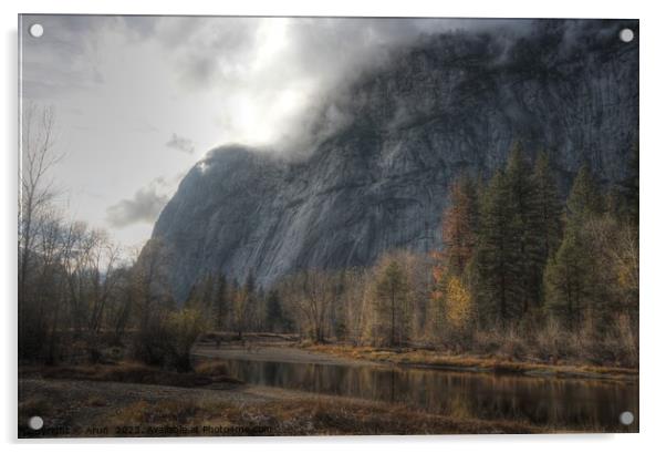 Yosemite national park in the fall Acrylic by Arun 