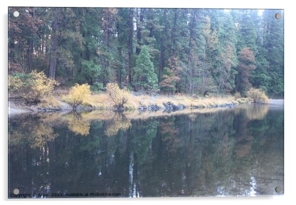 Yosemite national park in the fall Acrylic by Arun 