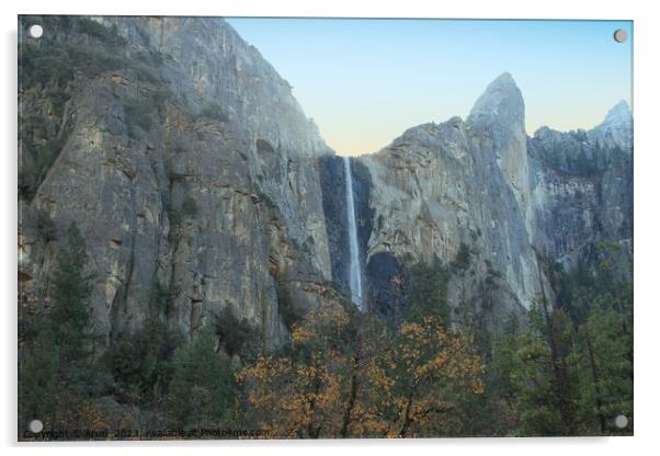 Yosemite national park in the fall Acrylic by Arun 