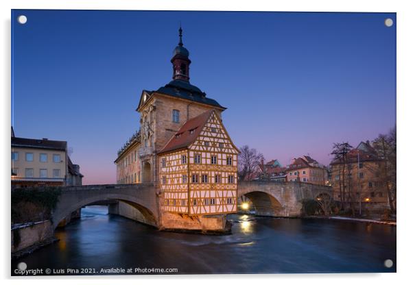 Bamberg Alte Rathaus Old City Hall, in Germany Acrylic by Luis Pina