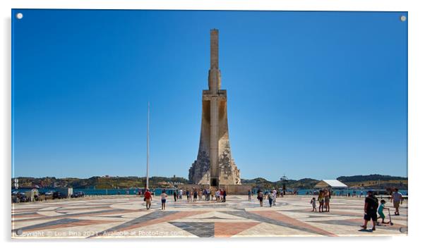 Padrao dos Descobrimentos Monument in Lisbon Acrylic by Luis Pina