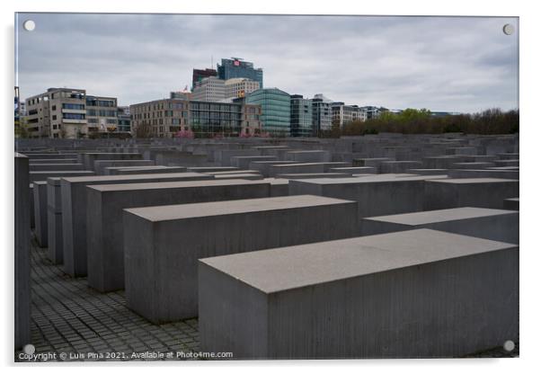 Memorial to the Murdered Jews of Europe in Berlin Acrylic by Luis Pina