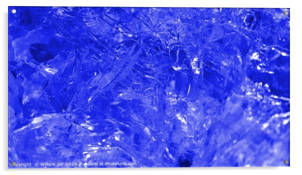 Isolated macro abstract of the surface quartz rock Acrylic by William Jell