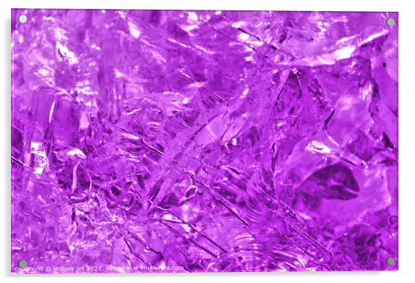 Purple Quartz Herkimer Diamond  Acrylic by William Jell
