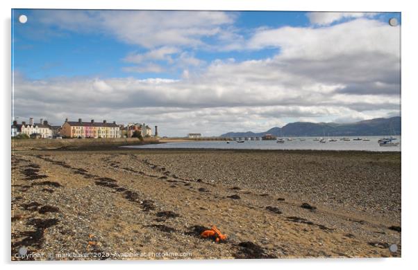 Beaumaris seafront. Acrylic by mark baker