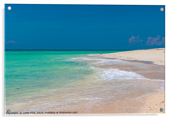 Beachfront Acrylic by Lewis Fink