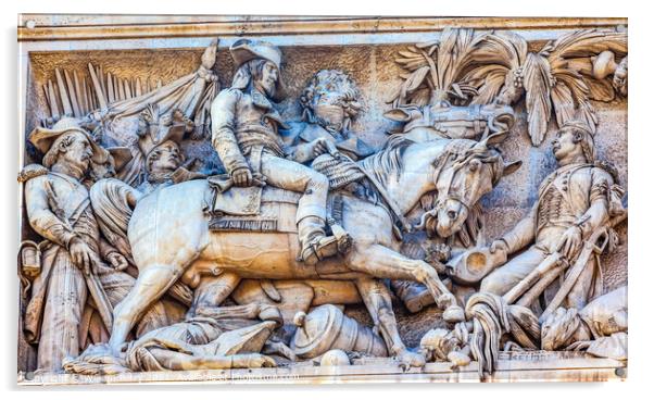 Napoleon Horse Statue Arc de Triomphe Paris France Acrylic by William Perry