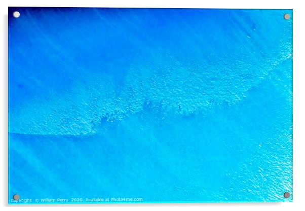 Blue Iceberg Abstract Background Antarctica Acrylic by William Perry