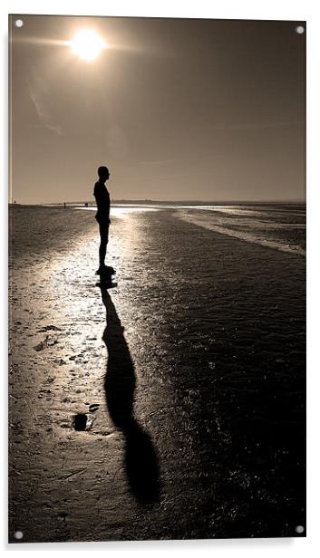 Sepia Silhouette Acrylic by Wayne Molyneux