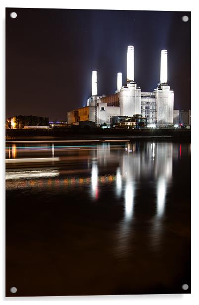 Battersea Power Station Acrylic by Wayne Molyneux