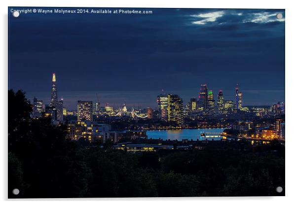 City of London Skyline Acrylic by Wayne Molyneux