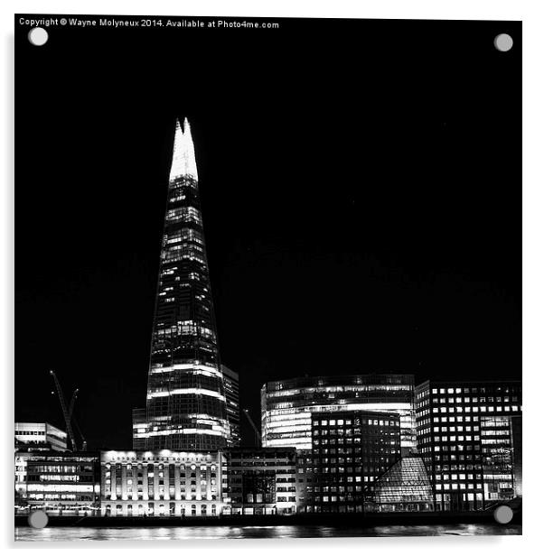  The Shard London Acrylic by Wayne Molyneux