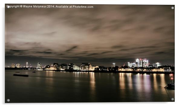River Thames Cityscape Acrylic by Wayne Molyneux