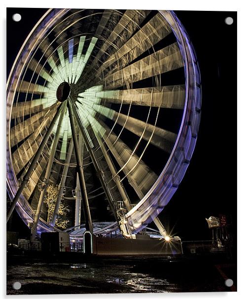 Catherine Wheel Acrylic by Wayne Molyneux