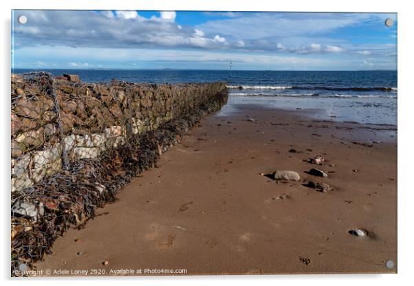 The Beach at Portobello, Edinburgh Acrylic by Adele Loney
