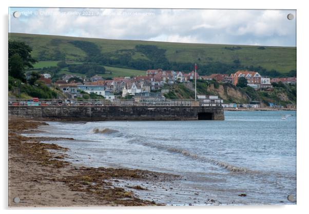 Beautiful Swanage Acrylic by Christopher Keeley