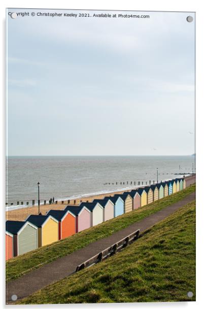 Gorleston beach  Acrylic by Christopher Keeley