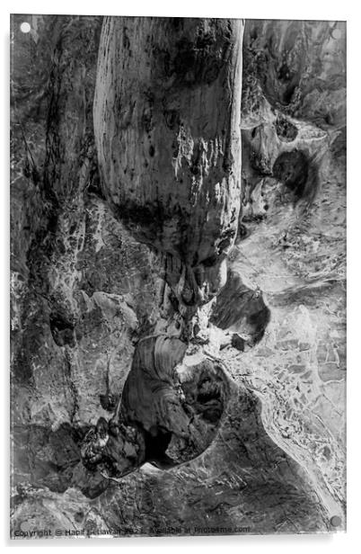 A gnome below a stalactite Acrylic by Hanif Setiawan