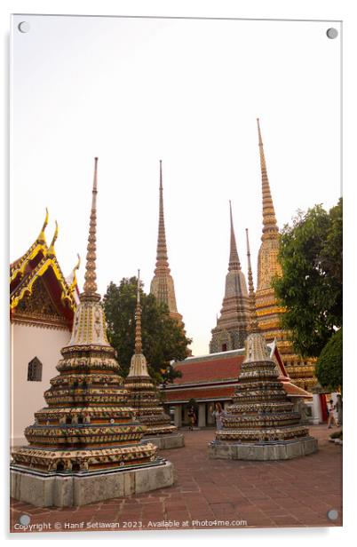 A 5th group of stupa at Phra Chedi Rai in Wat Pho Acrylic by Hanif Setiawan