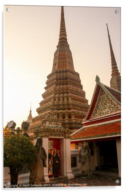 Third entrance view to Phra Chedi Rai at Wat Pho Acrylic by Hanif Setiawan