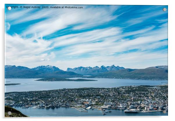 Tromsø, northern Norway Acrylic by Roger Aubrey