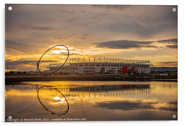 Middlesborough FC Riverside Stadium Acrylic by Richard Perks