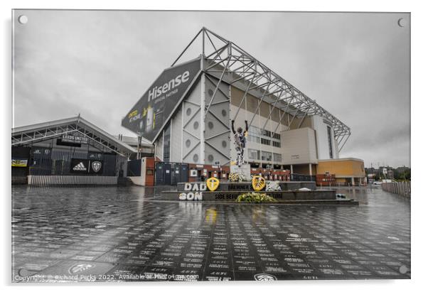 Leeds United stadium Acrylic by Richard Perks