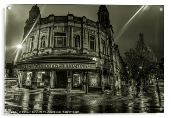 Victoria Theatre Halifax Acrylic by Richard Perks