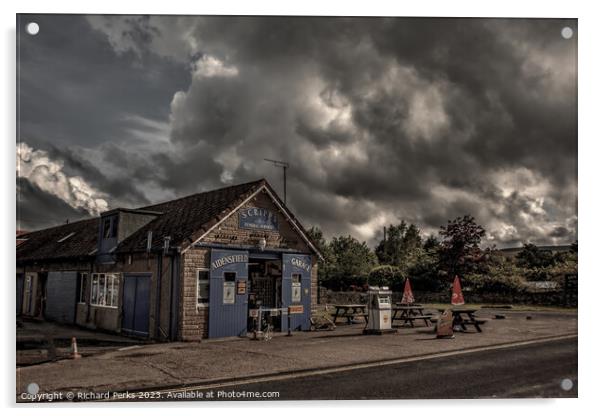 Scripps Garage, Aidensfield - Heartbeat Country Acrylic by Richard Perks