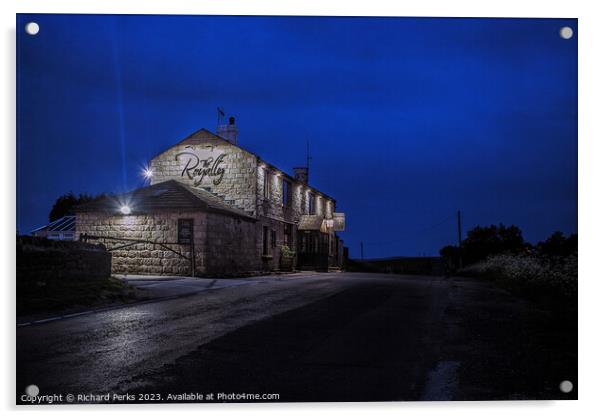 The Illuminated Royalty Pub Acrylic by Richard Perks