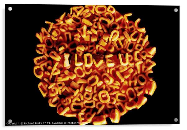 Spaghetti Love! Acrylic by Richard Perks